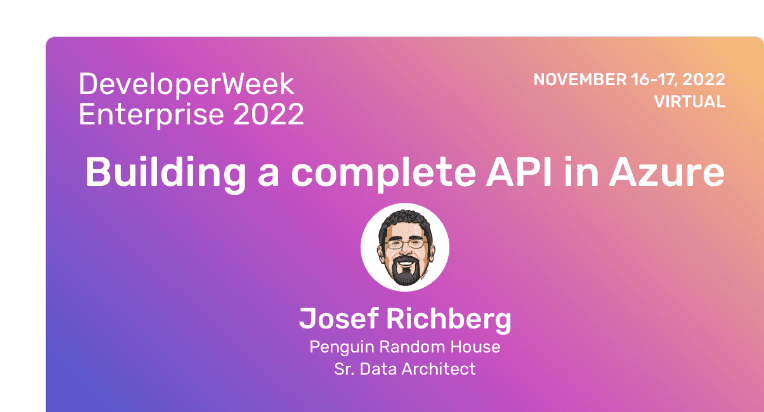 Presenting at DeveloperWeek Global!